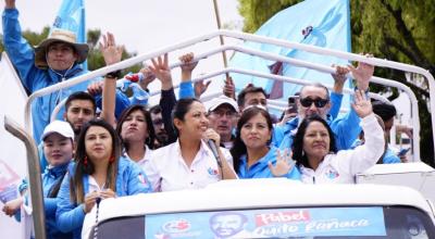 La prefecta de Pichincha, Paola Pabón, ganó la reelección este 5 de febrero de 2023.