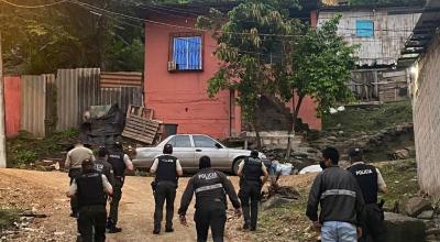 Ronda policial en el sector del cerro Las Cabras, en el cantón Durán.