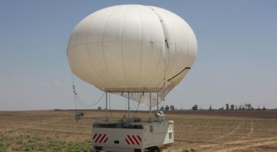 Uno de los globos aerostáticos de la empresa SkyStar, en Israel. 