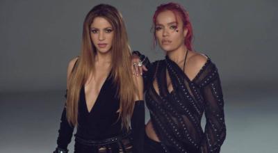 Las cantantes colombianas Shakira y Karol G. 24 de febrero de 2023