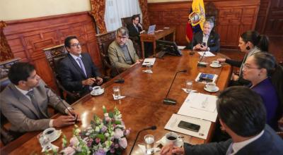 El presidente Guillermo Lasso, en actividades oficiales, en Quito, el 28 de febrero de 2023. 