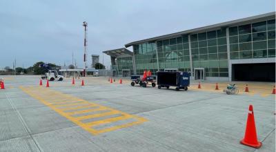 Aeropuerto de Manta, en septiembre de 2022. 