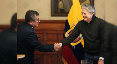 El presidente Lasso posesionó a Eduardo Izaguirre como ministro de Agricultura, el 8 de marzo de 2023.