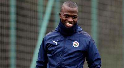 Enner Valencia, durante un entrenamiento con el Fenerbahce, el 8 de marzo de 2023.