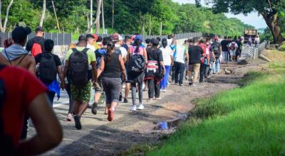 Los ecuatorianos lideran la lista de migración irregular a México por primera vez.