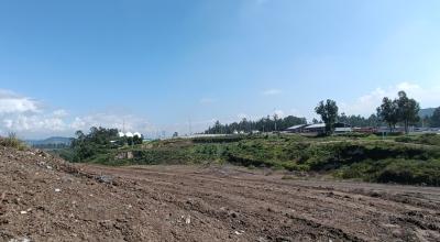 Terreno de la empresa Duragas, declarado con fines de expropiación por la Empresa Metropolitana de Gestión Integral de Residuos Sólidos, ubicado en la parroquia Pifo, en Quito. Foto del 17 de marzo de 2023. 