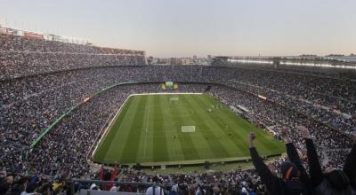 Vista panorámica del Camp Nou durante la final de la Kings League, el 26 de marzo de 2023.