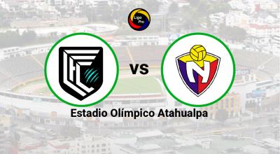 Cumbayá se enfrenta a El Nacional en el estadio Olímpico Atahualpa, el 2 de abril de 2023.