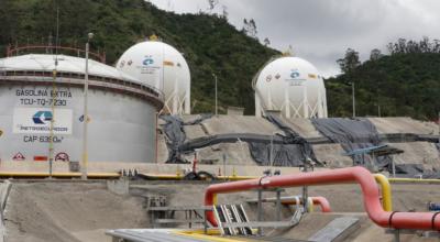 Imagen del Terminal Cuenca de Petroecuador, desde donde se abastece de combustible al sur del país.