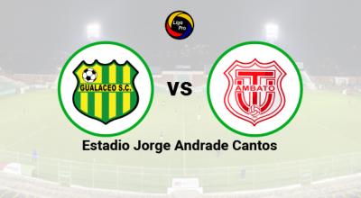 Gualaceo se enfrenta a Técnico Universitario en el estadio Jorge Andrade Cantos el 8 de marzo de 2023.