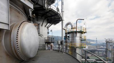 Refinería de Esmeraldas, ubicada en la provincia del mismo nombre, en Ecuador. foto del 16 de octubre de 2016.