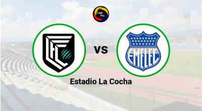 Cumbayá se enfrenta a Emelec en el estadio La Cocha, el 7 de mayo de 2023.