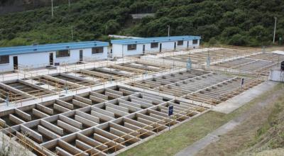 Imagen referencial. Planta de tratamiento de agua potable en Quito. 