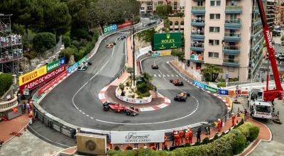 Imagen del Circuito callejero de Montecarlo, sede del Gran Premio Mónaco de la Fórmula 1 y la Fórmula 2.