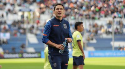 Miguel Bravo, durante el partido entre Ecuador y Estados Unidos en el Mundial Sub 20, el 20 de mayo de 2023.