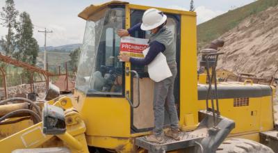 Operativo contra la minería ilegal en Chimborazo, 22 de marzo de 2023.