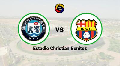 Guayaquil City se enfrenta a Barcelona en el estadio Christian Benítez, el 11 de junio de 2023.