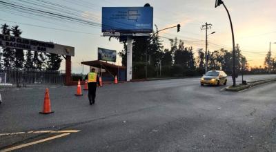 Cierre de tres carriles en la avenida Interoceánica, el 10 de junio de 2023. 