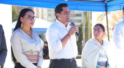 Xavier Hervas y Luz Marina Vega aceptaron sus candidaturas como binomio presidencial de RETO, este 12 de junio de 2023.