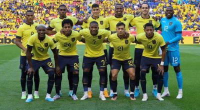 Equipo titular de Ecuador para el juego con Bolivia del 17 de junio.