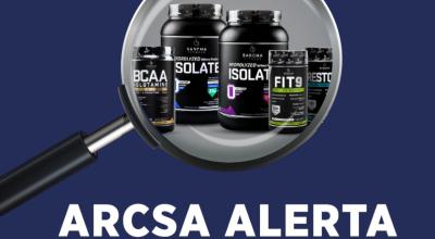 Alerta de Arcsa sobre la comercialización de productos Sascha Fitness en Ecuador, el 5 de julio de 2023. 