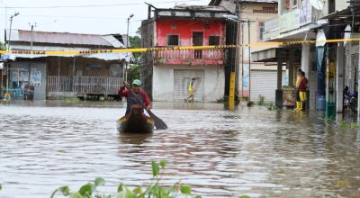 Inundaciones en la provincia de Guayas, en abril de 2023. 