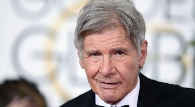 El actor estadounidense Harrison Ford en la gala de los Premios Globo de Oro en Beverly Hills, California (EE.UU.) en 2015.