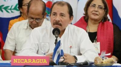 Daniel Ortega, presidente de Nicaragua, durante un foro en la OEA.