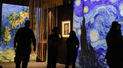 Uno de los cuadros de Van Gogh que se proyectan es 'La noche estrellada'.