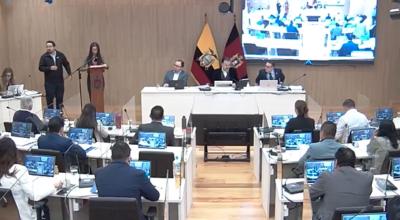 El Concejo Metropolitano de Quito en sesión el 5 de septiembre de 2023.