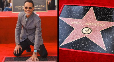 El salsero puertorriqueño Marc Anthony tiene una estrella en el Paseo de Hollywood.