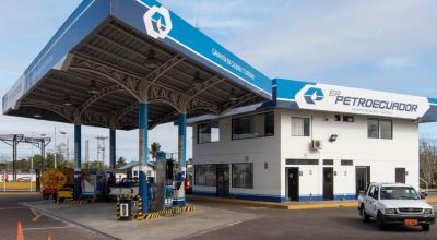 Estación de Petroecuador en Galápagos, el 11 de septiembre de 2023.