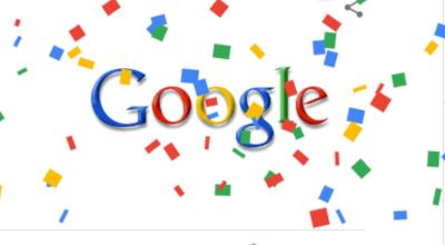 Imagen de la celebración de Google por sus 25 años, el 27 de septiembre de 2023.