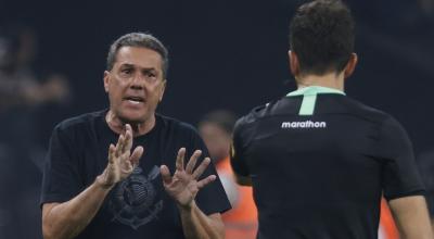 Vanderlei Luxemburgo, durante la semifinal de ida de Copa Sudamericana ante Fortaleza, disputada este 26 de septiembre de 2023.