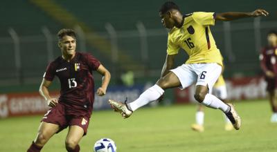 José Klinger, durante un partido ante Venezuela por el Sudamericano Sub 20, disputado el 26 de enero de 2023.