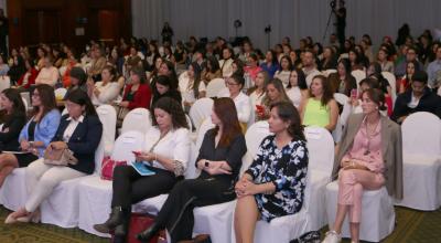 Participantes al foro Mujeres en el Mundo Digital, organizado por PRIMICIAS, el 26 de septiembre de 2023.