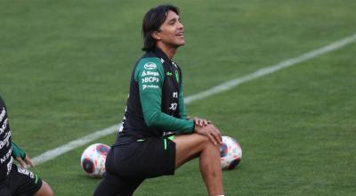 Marcelo Moreno Martins, durante un entrenamiento con Bolivia en La Paz, el 9 de octubre de 2023.