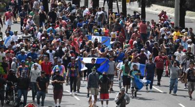 Manifestaciones en Guatemala, el 10 de octubre de 2023.