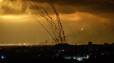 Hamás lanzó nuevos misiles contra territorio de Israel, el 14 de octubre de 2023. 