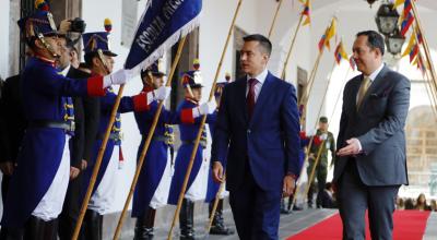 El presidente electo Daniel Noboa, en el palacio de Carondelet en Quito, el pasado 17 de octubre del 2023.