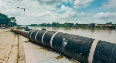 Salitre, en Guayas, cuenta con una draga y tubería flotante paralizadas, mientras le urge dragado y relleno pues el cantón más expuesto a las inundaciones en el país. 