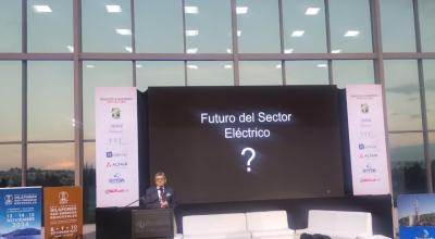 Gonzalo Uquillas, gerente de Celec, habló del pasado, presente y futuro del sector eléctrico, el 8 de noviembre de 2023.