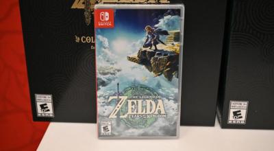 Videojuego 'The Legend of Zelda: Tears of the Kingdom', durante un evento de Nintendo en New York, en mayo pasado.