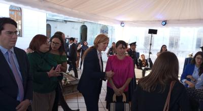 La administradora de la Agencia de Estados Unidos para el Desarrollo Internacional (USAID), Samantha Power, durante un evento en Quito, el 8 de noviembre de 2023.