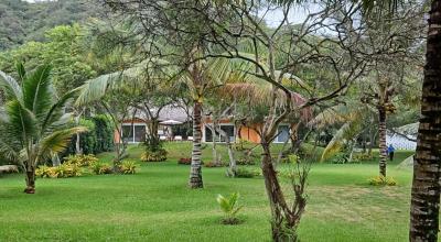 Vista de la casa de Daniel Noboa, ubicada en Olón, Santa Elena.