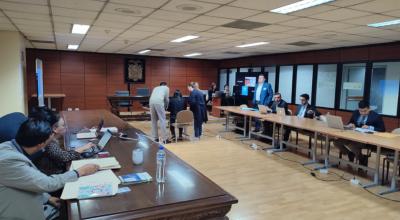 Audiencia de procesamiento en contra del exvicepresidente Jorge Glas, en la Corte Nacional, en Quito, el 29 de noviembre de 2023.
