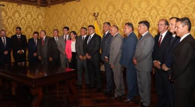 Los nuevos gobernadores provinciales fueron posesionados por el presidente Daniel Noboa, el 5 de diciembre de 2023, en Quito.