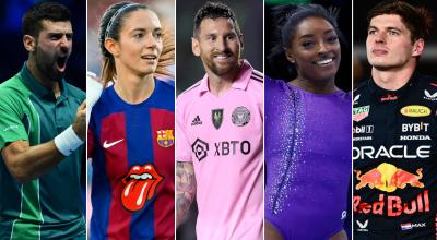 Novak Djokovic, Aitana Bonmatí, Lionel Messi, Simone Biles y Max Verstappen estuvieron entre las estrellas del deporte en 2023.