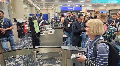 Pasajeros en el Aeropuerto Internacional Mariscal Sucre de Quito, en noviembre de 2023.