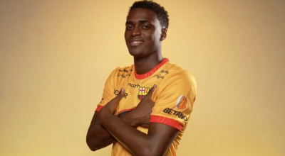 Alex Rangel, nuevo jugador de Barcelona SC, 3 de enero de 2024.